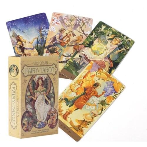 New Enlglish Victorian Fairy Tarot Cards Deck Board Game Card Easy To Carry Children Educational Toy Family Friend Party Cards
