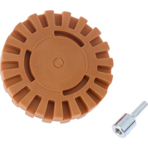New 4 inch Universal Rubber Wheel for Remove Car Glue Adhesive Sticker Auto Repair Paint Tool High Quality Wholesale