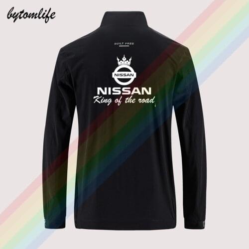 Nissan Maxima GT-R King Of The Road Slim Sport Jacket Mens Street Windbreaker Mens Casual Back Printing Jacket Asian Size