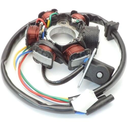 Scooter Starter Motor Electric Atv Motor Magneto Stator Plate Ignition 6 Coil Atv Quad 125 150cc Gy6 Chinese Scooter Parts