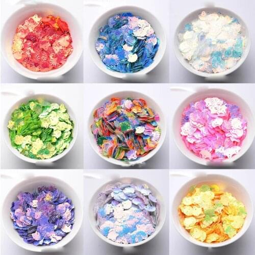 DIY handmade gold glitter small scallop beads shoes clothing hat decoration material wedding party decoration material sequins