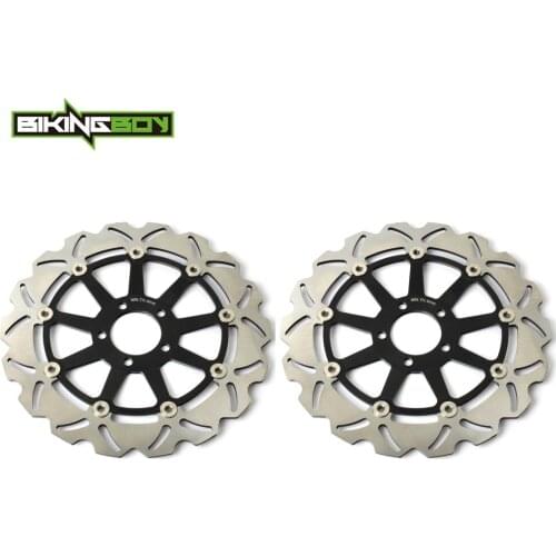 BIKINGBOY Front Brake Discs Rotors Disks ZZR 1100 D 93-01 ZZ-R 1200 02-05 VN 1500 Mean Streak 02-04 VN 1600 04-08 ZXR 750 91-98
