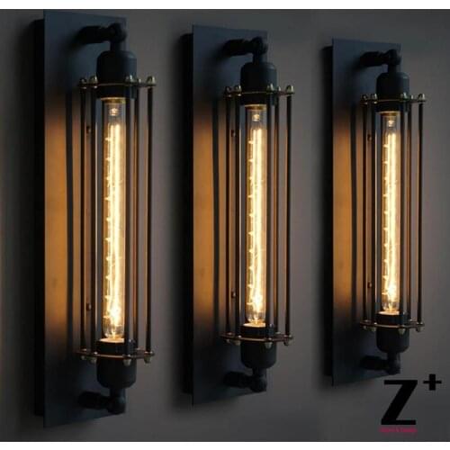 Replica item American Industrial Style GRAND EDISON CAGED SCONCE Vintage Edison bulb Wall lamp E27 Free Shipping wall sconce