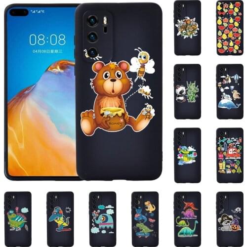 Luxury Anti-drop Cover Soft TPU Silicone Phone Case for Huawei P20/P20 Pro/P30 Pro/P30 Plus/P30 LITE/P40/P40 Pro EVA Pattern