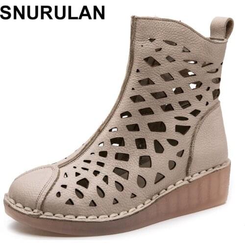 Женские ботильоны на танкетке SNURULAN China At AliExpress