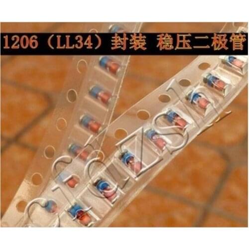 5Pcs/Lot New Original ZMM6V2 0.5 W Patch 6.2 V Zener Diode LL34 】 Integrated circuit Triode In Stock