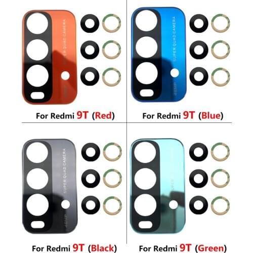 20Pcs/Lot，Camera Glass lens For Xiaomi Redmi 9T Rear Back Camera Glass Lens With Ahesive Sticker Repair Tools Set