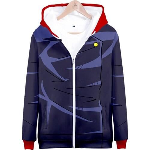 Anime Clothes Jujutsu Kaisen 3D Zipper Hoodie Men Women Sweatshirt Teenager Boys Girls Hoody Harajuku Hip Hop Streetwear Jacket