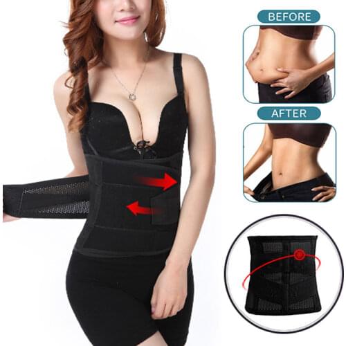 Steel Bones Waist Trainer Cinchers Body Shaper Shapewear Women Plus Size Corset Slimming Belt Tummy Belly Fitness Girdle