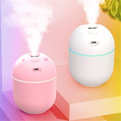 220ML Air Humidifier Aroma Essential Oil Diffuser Air Freash With LED Night Lamp For Home Car USB Fogger Mist Maker Face Steamer