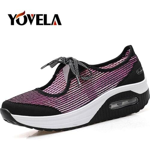 Women Flat Platform Sneakers Women Summer Breathable Mesh Casual Shoes Bow Woman Slip on Creepers Fashion Flats Women Shoes 41