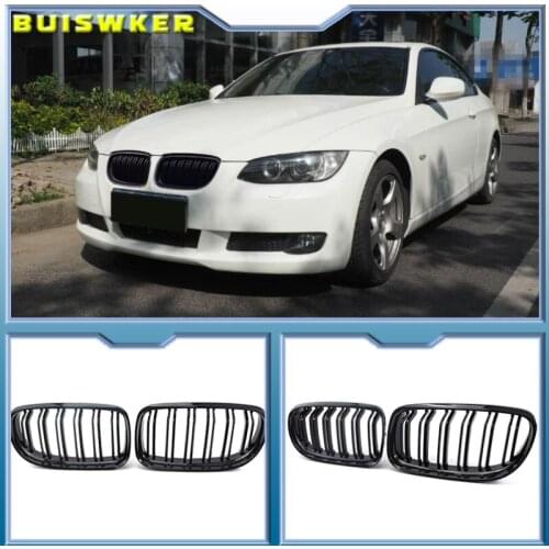 1 Pair Car Front Grille Gloss Black Inlet Grille for BMW E90 LCI 3-Series Sedan/Wagon 2009 - 2011