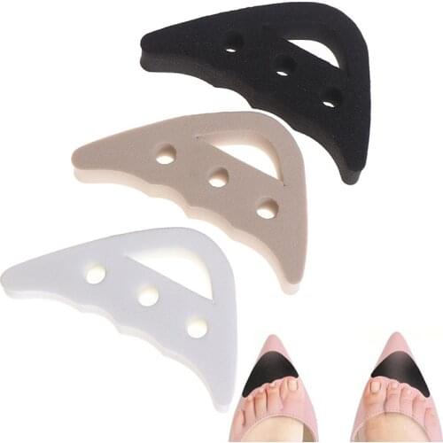 1 Pair Women High Heel Half Forefoot Insert Toe Plug Cushion Pain Relief Protector Big Shoes Toe Front Filler Adjustment