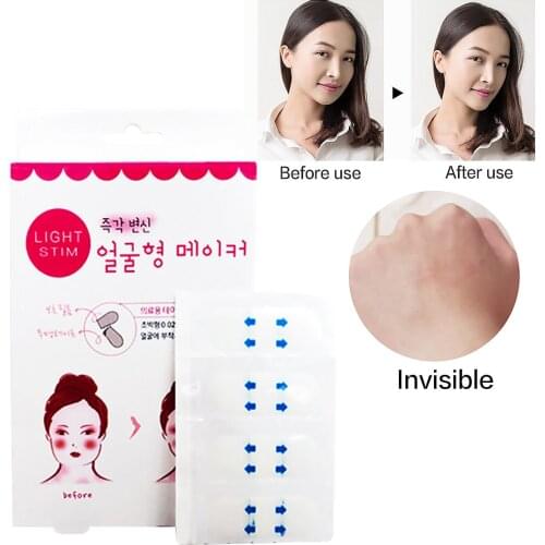200Pcs Invisible Thin Face Stickers Facial Lift Up Line Wrinkle Sagging V-Shape Chin Adhesive Tape Health and Beauty Skincare