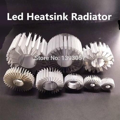 5pcs/lot LED Heatsink Aluminum Base Radiator For 1W-36W High Power LED Cooler Sunflower UFO Round PCB Radiator LED Lamp DIY