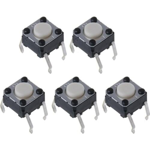 5Pcs Mouse Micro Switch for Logitech M185 M215 G300 G402 G602 M570 6x6x4.3mm