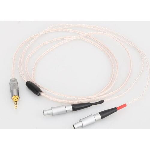 Audiocrast 2.5/3.5/4.4mm/6.35/XLR Balanced 8 Cores eHeadphone Upgrade Cable Cable ForHD800 HD800S HD820