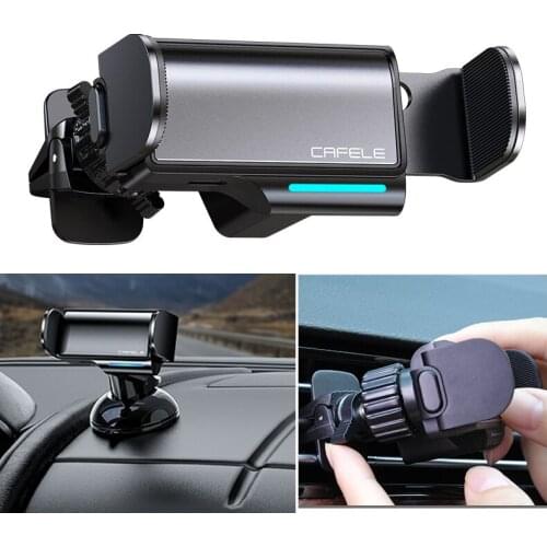 Car Smart Electric Locking Mobile Phone Support Holder For iPhone Xiaomi Air Vent Clip Stand Auto Induction Mount Bracket