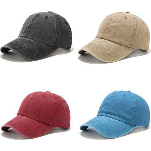 Doitbest Solid Washed Cotton Baseball Cap for Men Women Snapback Hats Summer Caps Gorras Fitted Casquette Vintage dad hat