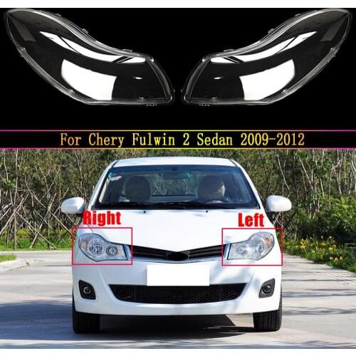 Headlamps Cover Transparent Lampshades Lamp Shell Headlight Lens Covers Styling For Chery Fulwin 2 Sedan 2009 2010 2011 2012