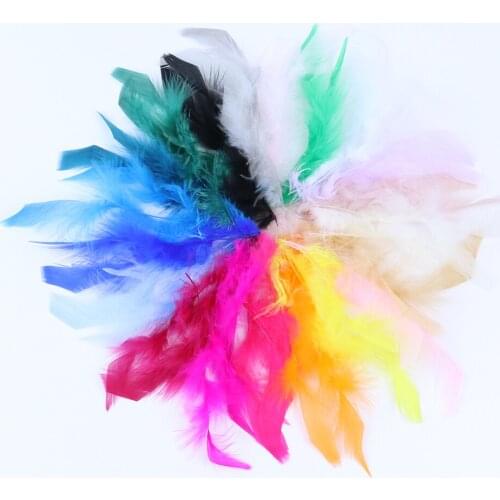 Diy Craft Decorative Feathers Natural Turkey Feather Size 10-15CM/4-6 " Wedding Skirt/Dress Accessories for Needlework Wholesale