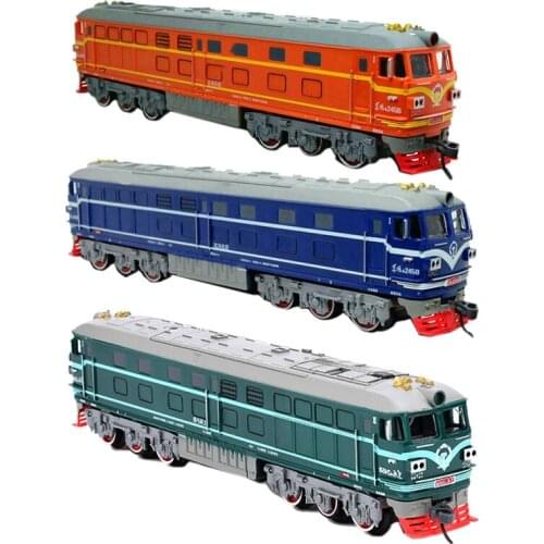 Kids Simulation 1:87 Alloy Internal-Combustion Locomotive Model Toy Acousto-Optic Train Toys for Children Gift