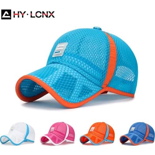 Summer Children Hollow Brim Full Mesh Breathable Cotton Sun Cap Boys Girls Medium And Large Outdoor Sports Baseball Caps