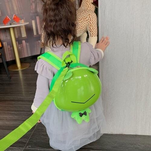 Cartoon Cute Childrens School Bag Animal Fox Cub Frog PVC Kindergarten Boy Girl Baby Backpack Anti-lost Egg Shell Backpack