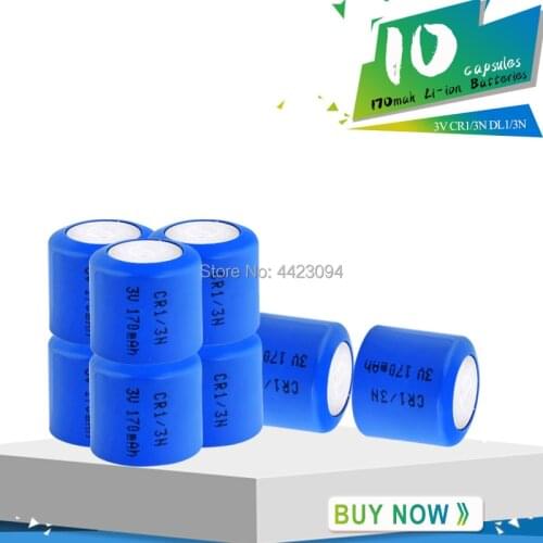 10pc Original CR1/3N 2L76 K58L DL1/3N 5018LC CR11108 3V Lithium Battery for Camera Locator Cell Button Dry Primary Batteries Cr1