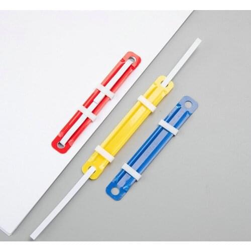 Loose Leaf Book Binding Discbound Notebook Plastic Binding Strips Paper Fasteners Office Accessories