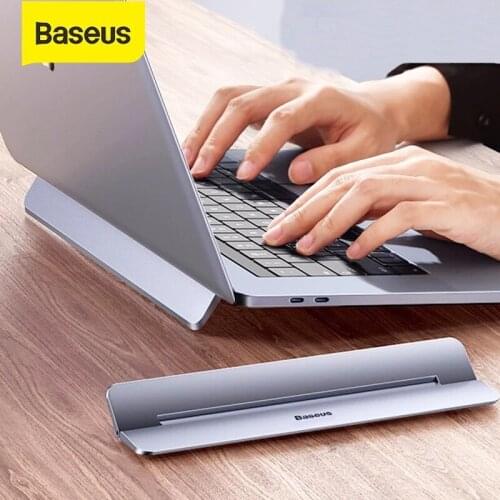 Baseus Laptop Stand for MacBook Air Pro Adjustable Aluminum Laptop Riser Foldable Portable Stand for 11/13/17 Inch Notebook