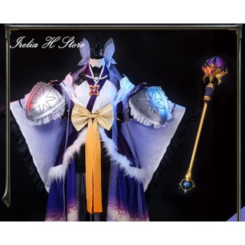 Princess Connect! Re:Dive Kyaru Eustiana Cosplay Costume kimono cosplays shild wand props can custom made