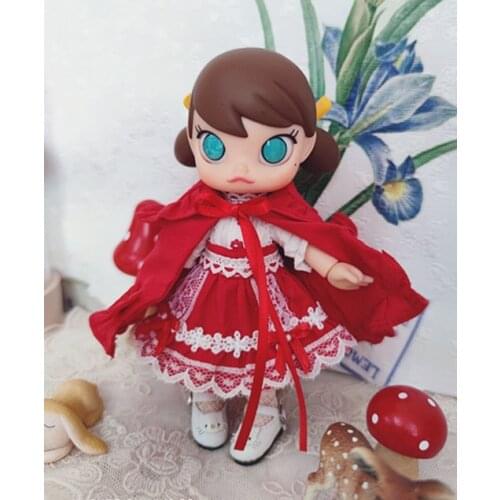 Christmas Theme Red Cloak Short Skirt Suit Ob11 Clothes 16cm Doll Obitsiu 11 Clothes GSC YMY P9 Universal Accessory