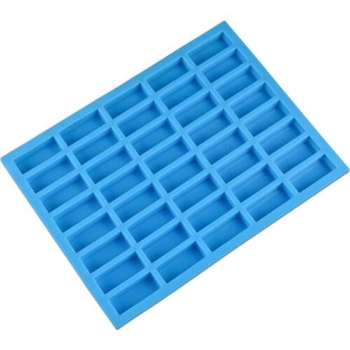40 Holes Rectangle Silicone Ice Cube Mold Chocolate Cookies Fondant Candy Mould Cake Decoration Bakeware Baking Tool Random