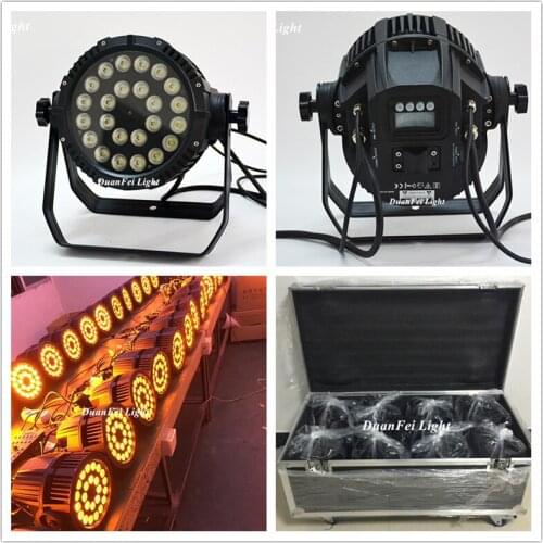Roadcase Packing) 8pcs Waterproof Light Stage Wash Rgbwa Lyre Spot Par64 24x15w Par Led IP65