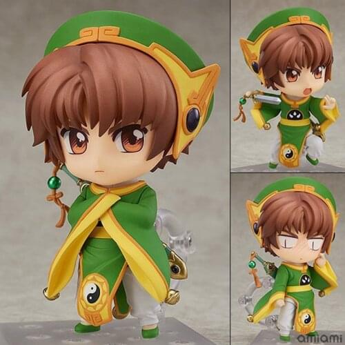 Japan Anime Card Captor Sakura Cartoon 763# Li Syaoran Q Ver 10cm Mini 1/10 Scale Action Figure Brinquedos Kids Lovely Cool Toys