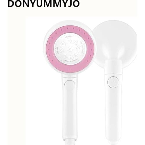 1pc Water Stop Shower Booster Water-saving SPA Disassembly Rotating Shower Handheld Bathroom Handheld Shower