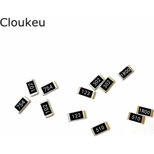 100Pcs 1206 5% 1K 10K 100K Ohm Resistor 1/4W 3216 2.2/3.3/4.7/5.6/8.2/18/22/33/47/56/82/91/120/220/330/390/430/510/680/750/910K