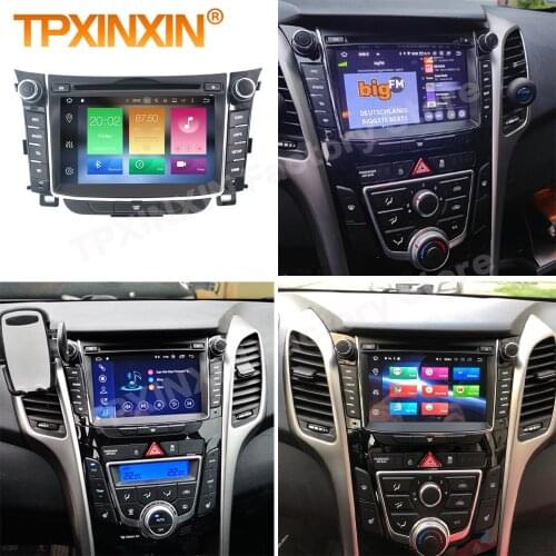 2 Din Carplay Android Radio Receiver Multimedia For Hyundai I30 Elantra GT 2012 2013 2014 2015 2016 GPS Recorder Audio Head Unit