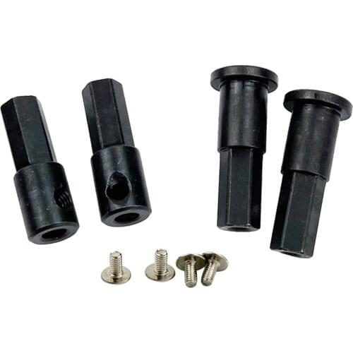 4pcs Front and Rear Wheel Axle for 1/10 Scale WPL D12 RC Model Crawler Buggy Trucks Car Spare Parts