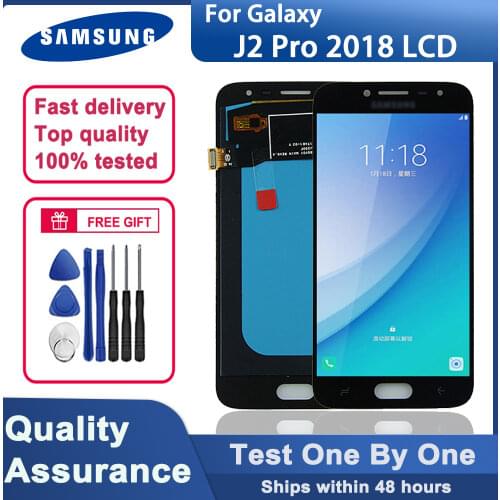100% tested Super AMOLED 5.0" J250 LCD display for Samsung Galaxy J2 Pro 2018 J250 J250F SM-J250F/DS LCD touch screen assembly