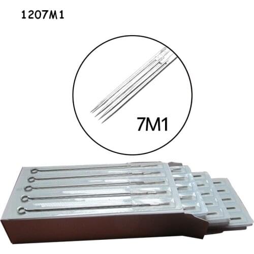 50PCS/Box 7M1 Disposable Sterilized Tattoo Needles Single Stack Magnum Tattoo Needles Stainless Steel tattoo tip