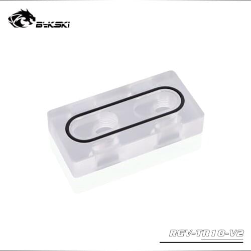 Bykski acrylic block use for adjust distance for acrylic reservoir / change position in waterway / terminal block