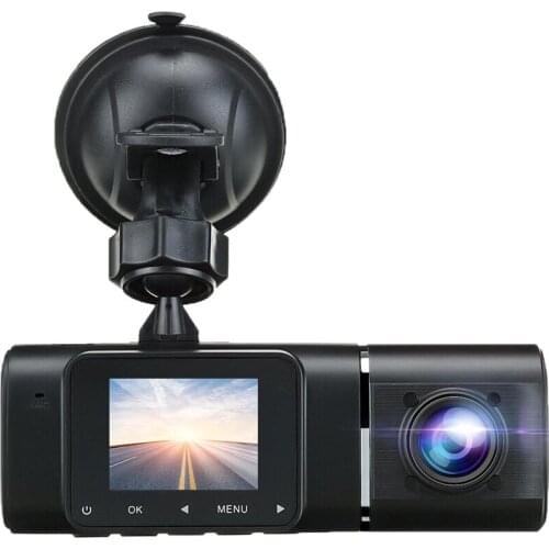 1080P Car DVR Dual Lens Front & Inside Dash Cam 170degree G-sensor IR Night Vision HD Camera Recorder