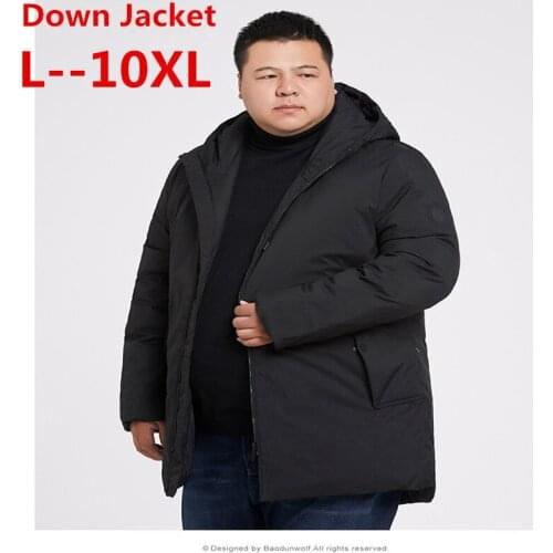 Big 10XL 9XL 8XL 6XL Russia Winter Men Casual 90% White Duck Down Jacket Mens Down Jackets And Coats Warm Jackets Down Overcoat