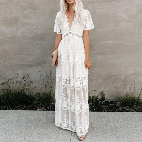 BOOYI Summer Dresses With A Slit