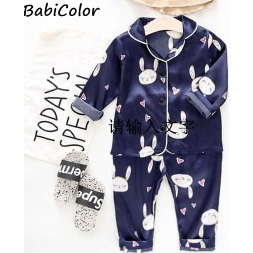 BabiColor Child Blouse Tops+Shorts Sleepwear Pajamas Kids Clothes Baby Pajama Sets Boys Girls Cartoon Deer Print Outfits Set