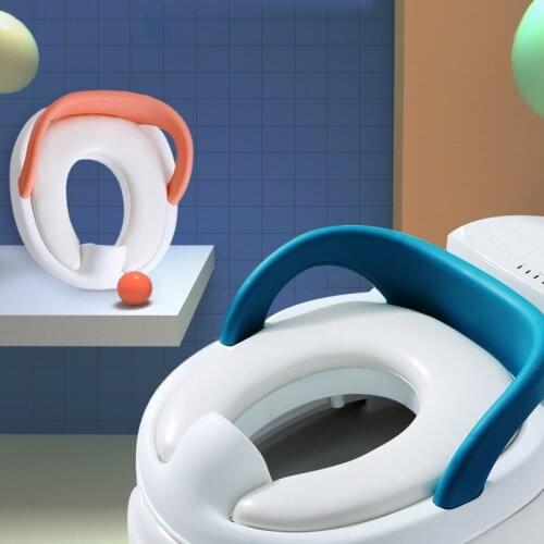 Baby Toilet Potty Seat Children Potty Safe Seat With Armrest for Girls Boy Toilet Training Outdoor Travel Infant Potty Cushion
