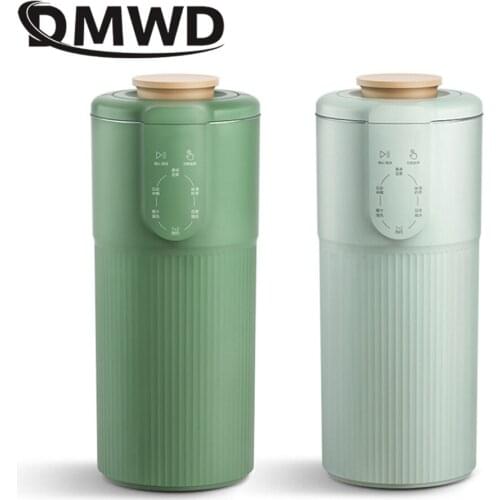 DMWD Household Soymilk Machine 300ml Milk Tea Maker Health Cup Automatic Teapot Mini Juicer Portable Kettle Water Boiler Office