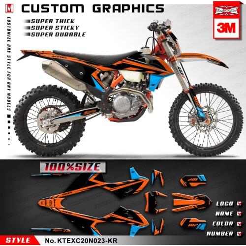 KUNGFU GRAPHICS Dirt Bike Decals Custom Stickers for EXC EXC-F XC-W XCF-W 150 300 500 SX SXF XC-F 125 250 350 450 2019 2020 2021